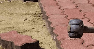 Укладка плитки на песок в Железнодорожном в октябре
