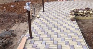 Укладка тротуарной плитки под ключ в Железнодорожном в октябре